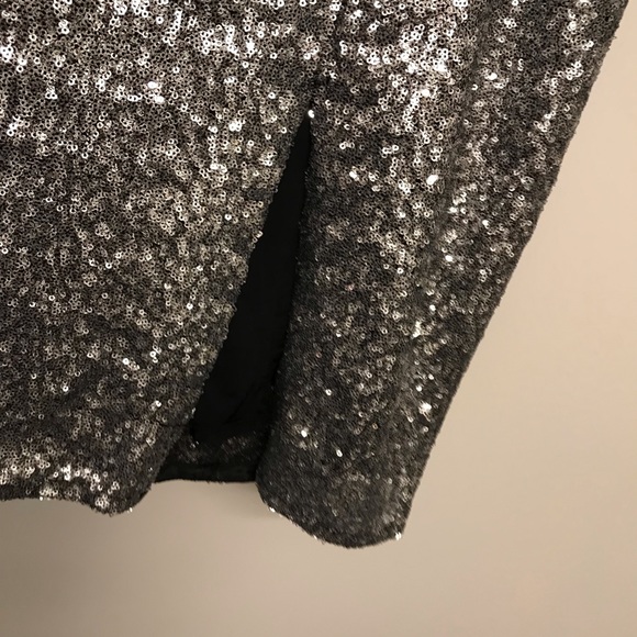 ABS silver sequins wiggle dress size 2 GORGEOUS!! - Picture 5 of 6